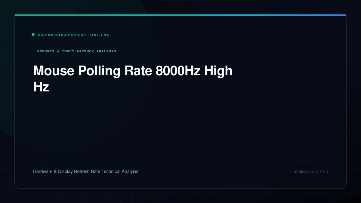 Oscilloscope and cursor tracking comparison between 1000Hz and 8000Hz mouse polling rates on a 540Hz display